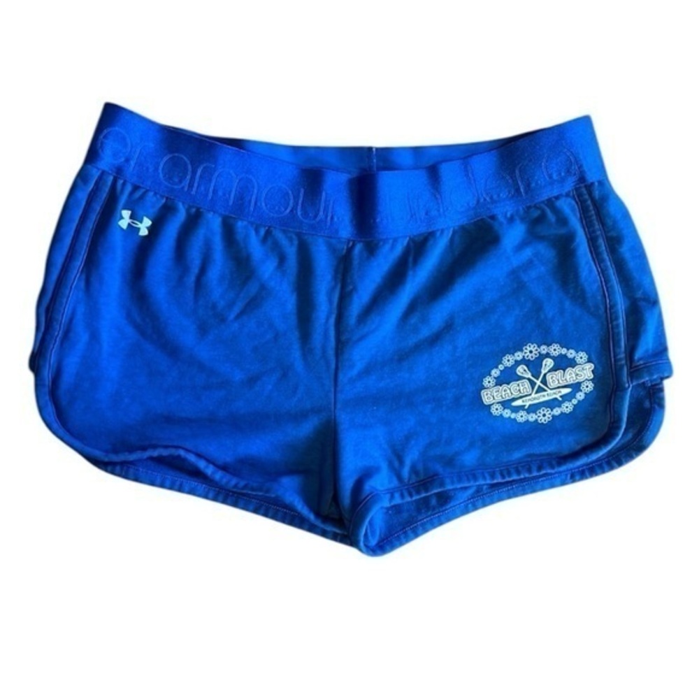 Under Armour Women's Blue Shorts size large semi fitted rehoboth beach